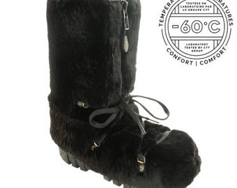 Brand New Black Sheared Beaver Fur Winter Boots Boot Women Woman