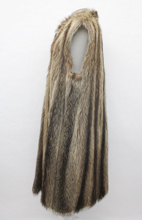 Excellent Raccoon Fur Long Vest Women Woman Size … - image 2