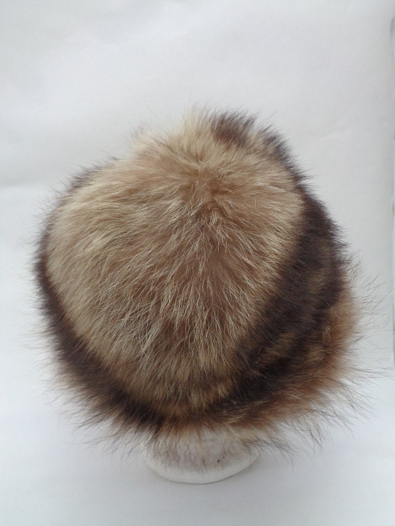 Mint Natural Raccoon Racoon Fur Hat Cap Women Woman Size All 