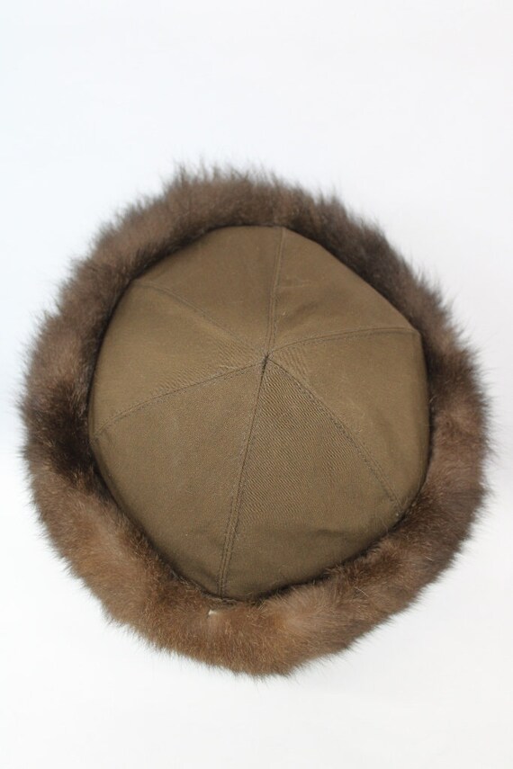 Mint Brown Opossum & Cloth Fur Hat Women Woman Size Al - Etsy display picture 2