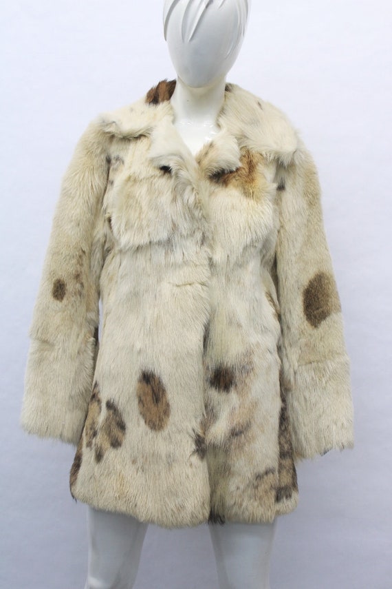 Mint Beige Brown Goat Fur Coat Jacket Women Woman Size 4 Small Etsy Denmark