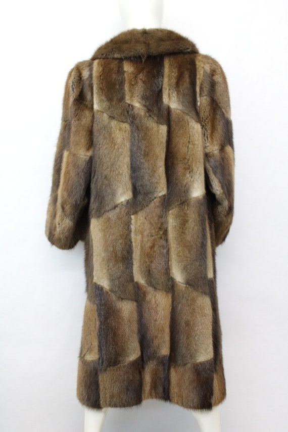 Mint Natural Brown Muskrat Fur Coat Jacket Women … - image 3