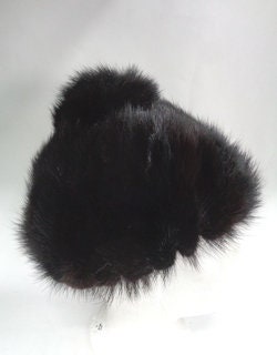 EXCELLENT CANADIAN DARK RANCH MINK FUR HAT CAP WOMEN WOMAN SIZE ALL MINT CANADIAN DARK RANCH MINK FUR CAP HAT WOMEN WOMAN SIZE  main image 4