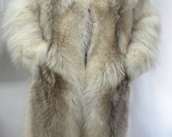 Gloednieuwe dubbelzijdige Arctische Coyote Fur Snowsuit Jumpsuit Coat Fur Men Man