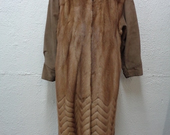 Mint kanadische natürliche Pastell Nerz Pelz Mantel Jacke Frau Frau Größe 10 Medium