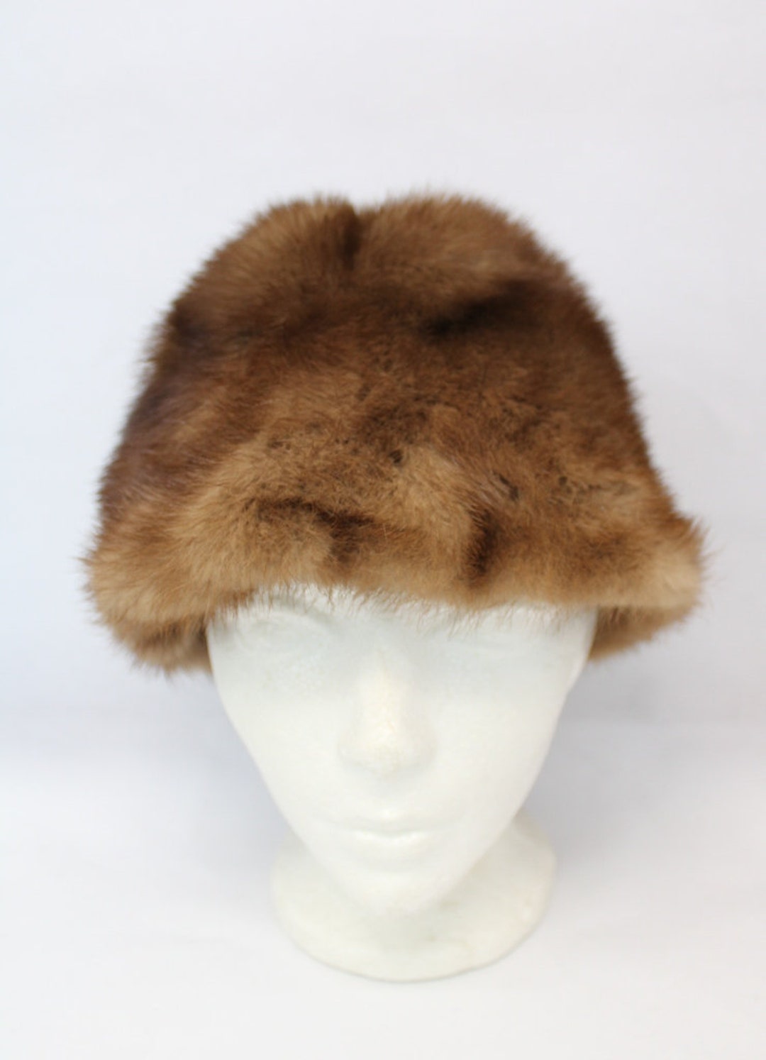 EXCELLENT CANADIAN DEMI BUFF MINK FUR HAT CAP WOMEN WOMAN SIZE ALL Excellent Canadian Demi Buff Mink Fur Hat Women Woman Size  main image 2