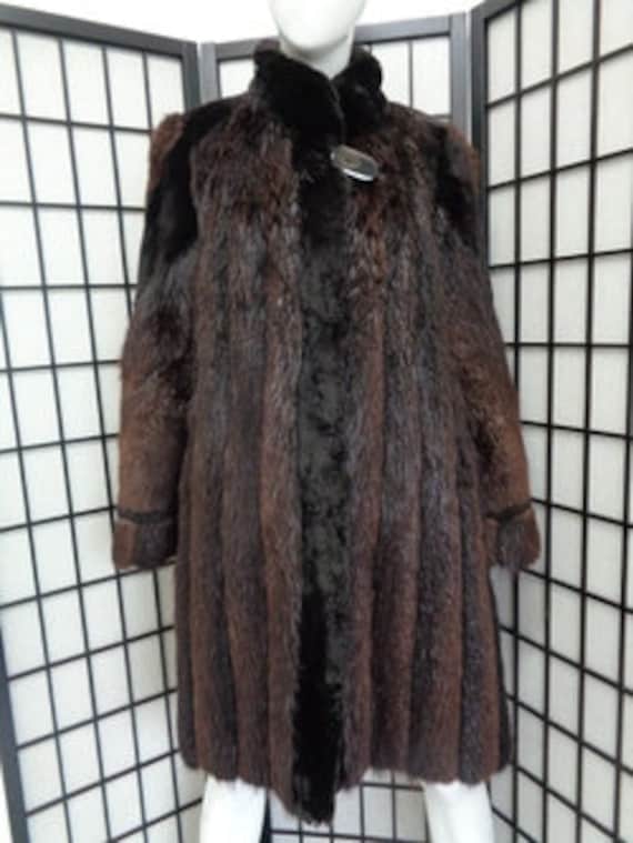 Beaver fur coat deals