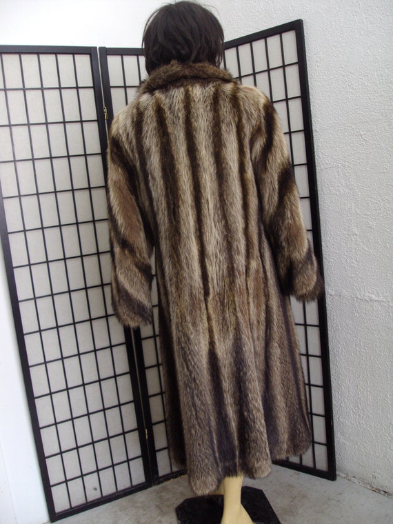 Excellent Natural Raccoon Racoon Fur Coat Jacket … - image 3
