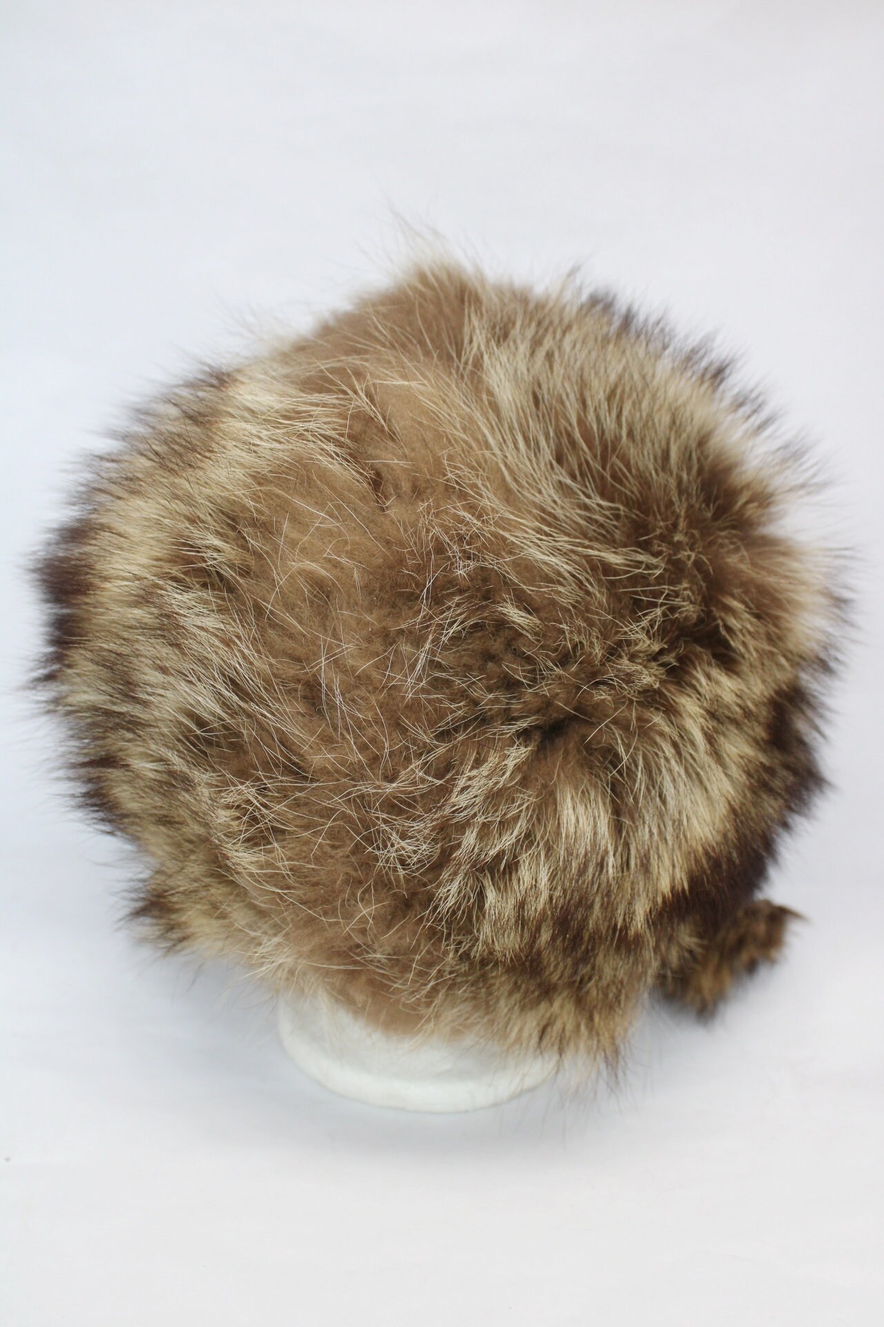 Mint Raccoon Fur Hood Hat Cap Women Woman Children Child  display picture 2