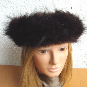 Showroom New Brown Raccoon Racoon Fur Headband Head Wrap Women Woman 22"