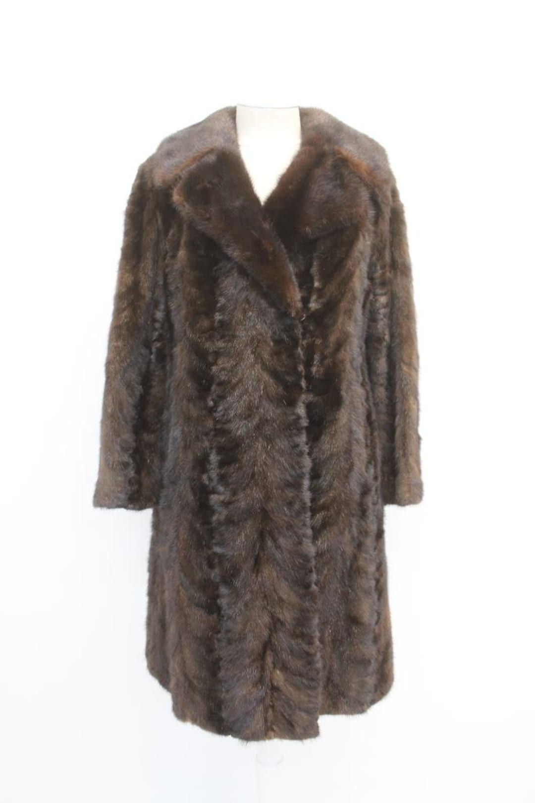 ダークランチ/ダークブラウンミンクファーコートジャケットレディース