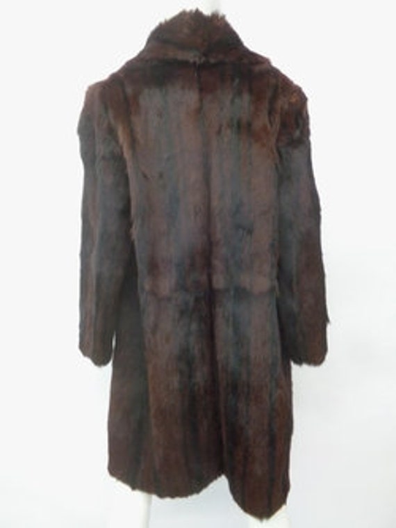 Excellent Brown Goat Fur Coat Jacket Women Woman Size 8 Medium - Etsy