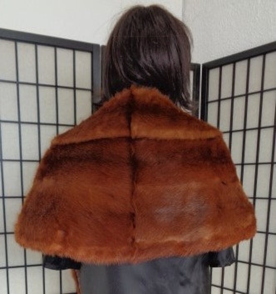 Mint Chinese Mink Fur Stole Wrap Scarf Woman Wome… - image 3