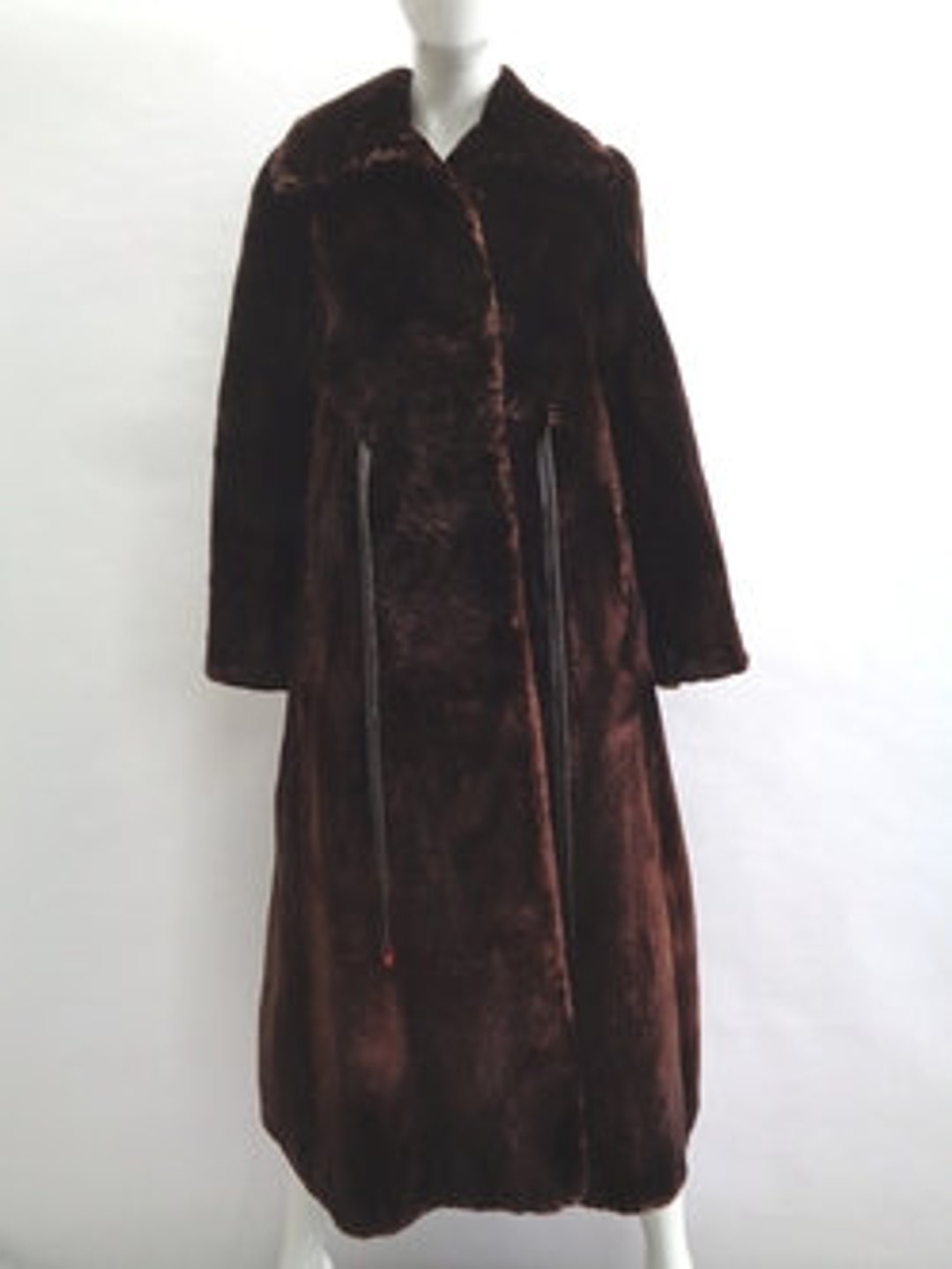 Mint Dark Brown Arctic Beaver Fur Coat Jacket Women Woman Size 4