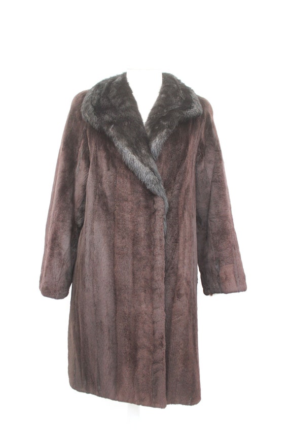 ミンク コート ブラウン サイズM SAGA MINK/サガミンク/ファーコート
