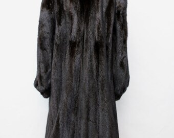 ジャケット・アウター American legend MINK coat Free size Men's American Legend Blue Iris Mink Fur Jacket Coat Size 44