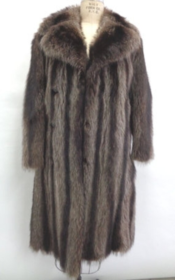 Showroom New Raccoon Racoon Fur Coat Jacket Men M… - image 1