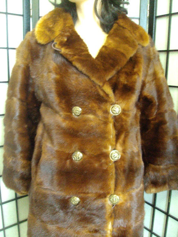 Mint Chinese Mink Fur Jacket Coat Women Woman Sz 4 Small