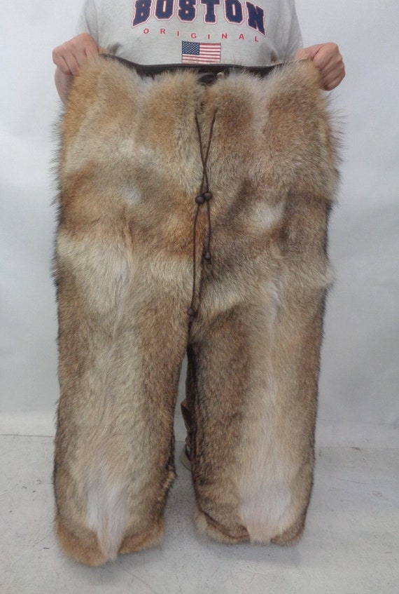 Brand New Natural Coyote Fur Pants Men Man Size All - Etsy