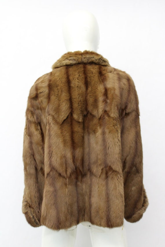 Mint Squirrel Fur Cape Stole Jacket Women Woman S… - image 5