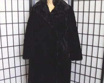 Scrap Item: Black Sheared Rabbit Fur Coat Jacket