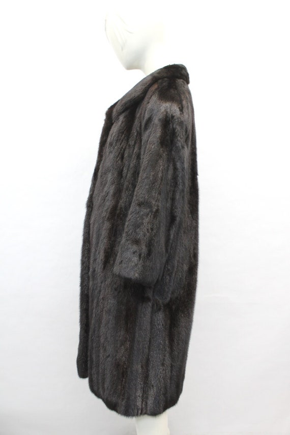 Excellent Canadian Dark Ranch Mink Fur Coat Jacke… - image 2