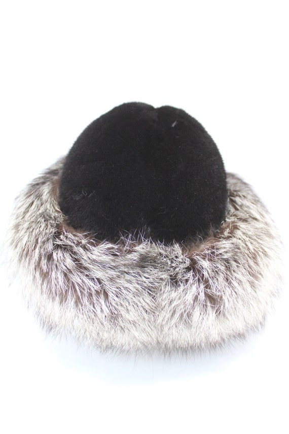 Brand New Black Mink & Fox Fur Hat Cap Women Woma… - image 3