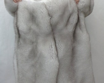 Brand New Norwegian Blue Fox Fur Jacket Coat W/ Hood & Pants Men Man Size All