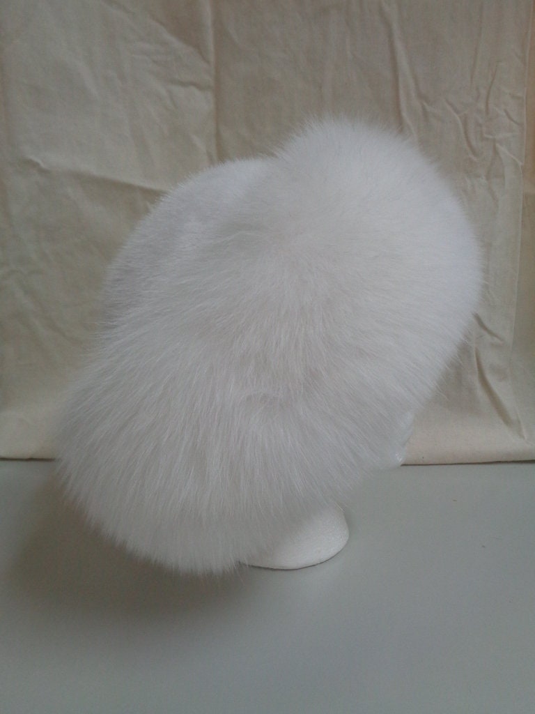 Brand New Natural White Fox & Mink Fur Hat Cap Women Woman  display picture 2