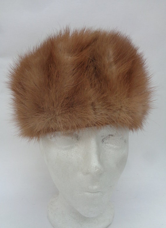 Mint Canadian Pastel Mink Tail Fur Hat Women Woman Size All  display picture 2