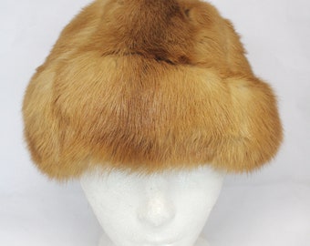 Excellent Canadian Lutetia Mink Fur Hat Cap Women Woman Size  display picture 3