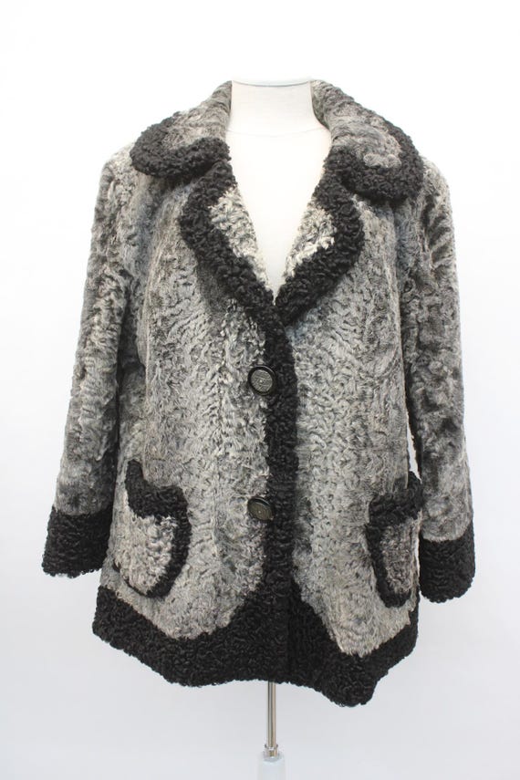 ◎real lamb leather curly fur jacket gray 【公式通販】