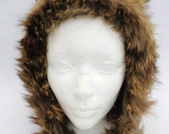 Mint Natural Raccoon Fur Hood Hat Women Woman New Lining! - Etsy display picture 1