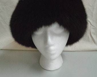 Ranch MINK Beret W/silver FOX, Size XXL, Certified Vintage  display picture 1