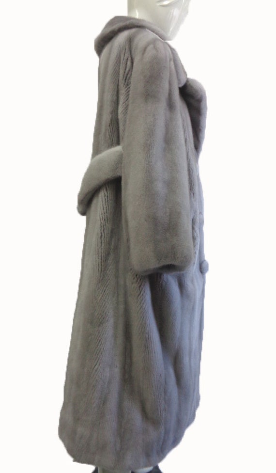 新品サファイアミンクファーコート女性女性サイズすべてカスタムメイド