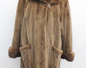 EXCELLENT CANADIAN DEMI BUFF MINK FUR SHAWL COLLAR WRAP WOMEN WOMAN Excellent Demi Buff Mink Fur Shawl Collar Wrap Women Woman  main image 4
