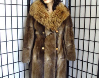 Scrap-Artikel: Bisamratte Pelzmantel Jacke Arts & Crafts