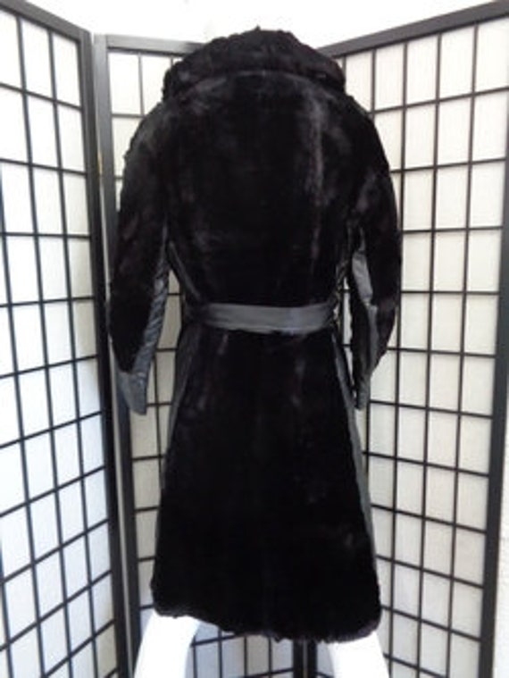 Scrap Item: Black Sheared Rabbit & Leather Coat J… - image 3