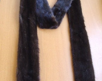 Faux Fur Scarf Vintage 90s Preston & York Vegan Winter Scarf 
