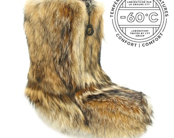 Brand New Natural Coyote Fur Winter Boots Boot Women Woman