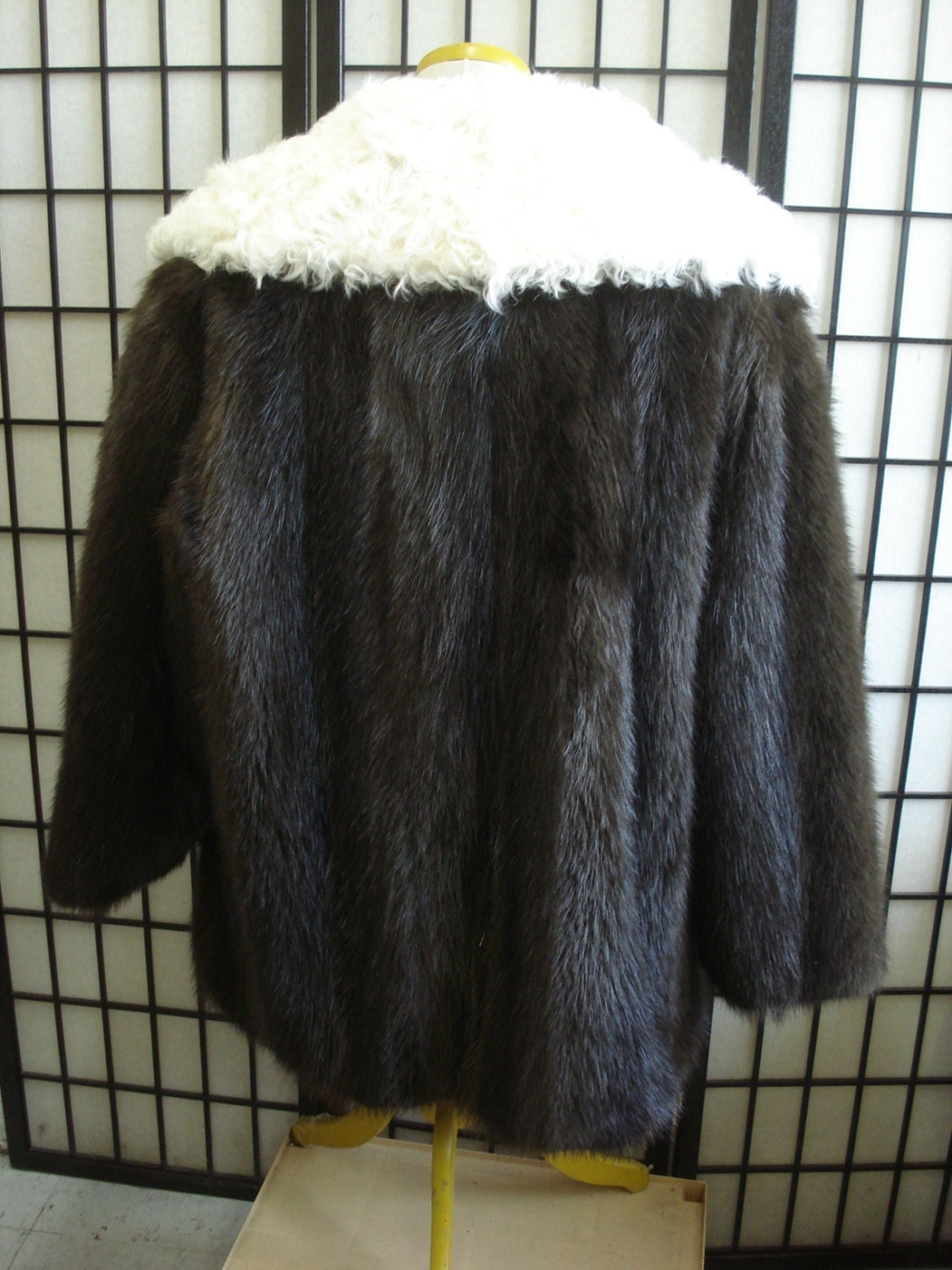 Brand New Brown Beaver & Curly Lamb Fur Jacket Coat for Men Etsy