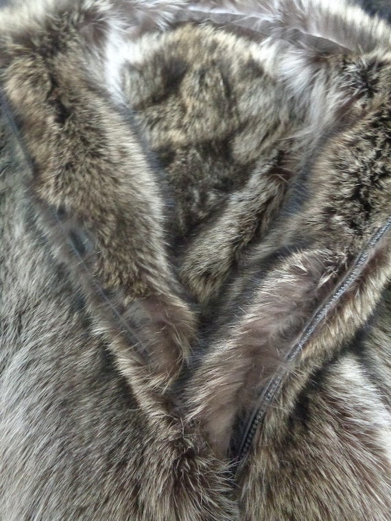 【IONSEOUL】Raccoon Fur Hood Leather Jumper 4FM271 Brand New Double Sided Raccoon Fur Snowsuit Jumpsuit Coat W