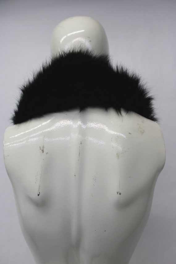 Mint Dark Brown Fox Fur Wing Collar Wrap Women Wo… - image 3