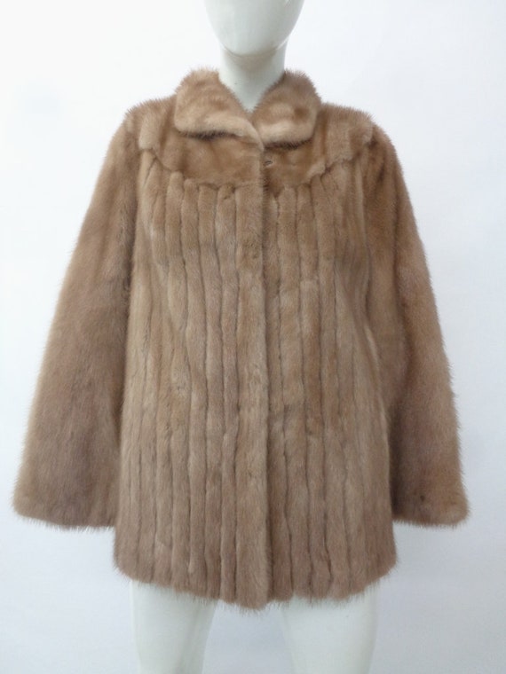 Mint Canadian Pastel Mink Fur Coat Jacket Women W… - image 1