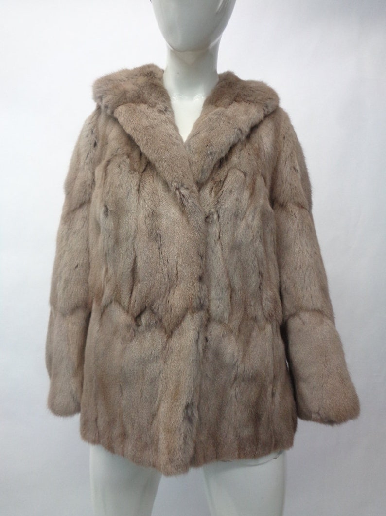 Mint Light Brown Squirrel Fur Jacket Coat Women Woman Size 6-8 | Etsy