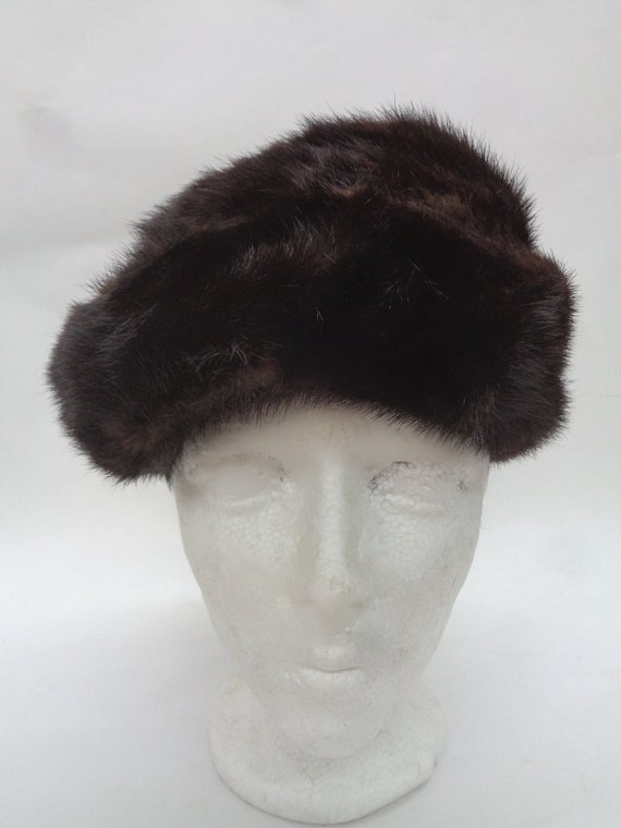 Mint Canadian Dark Ranch Mink Fur Hat Cap Women Woman Size 