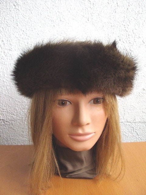 Showroom New Fitch Fur Headband Head Wrap Women Woman 23 display picture 3