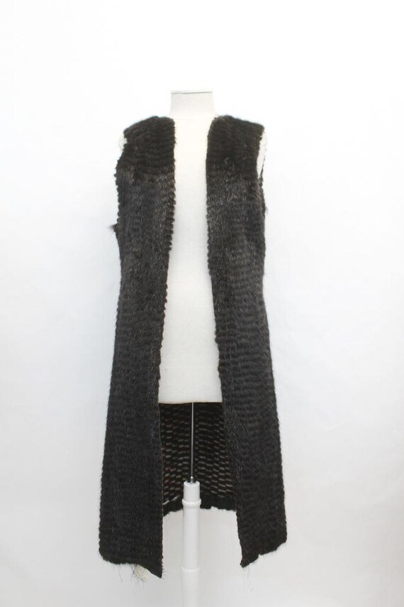 Scrap Item: Dark Ranch Mink Fur Vest Size N/A