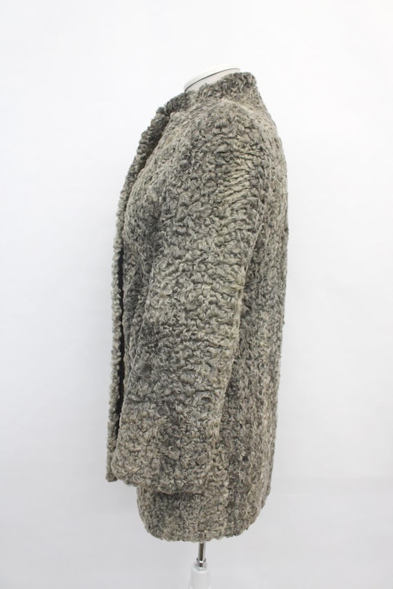 ◎real lamb leather curly fur jacket gray 【公式通販】