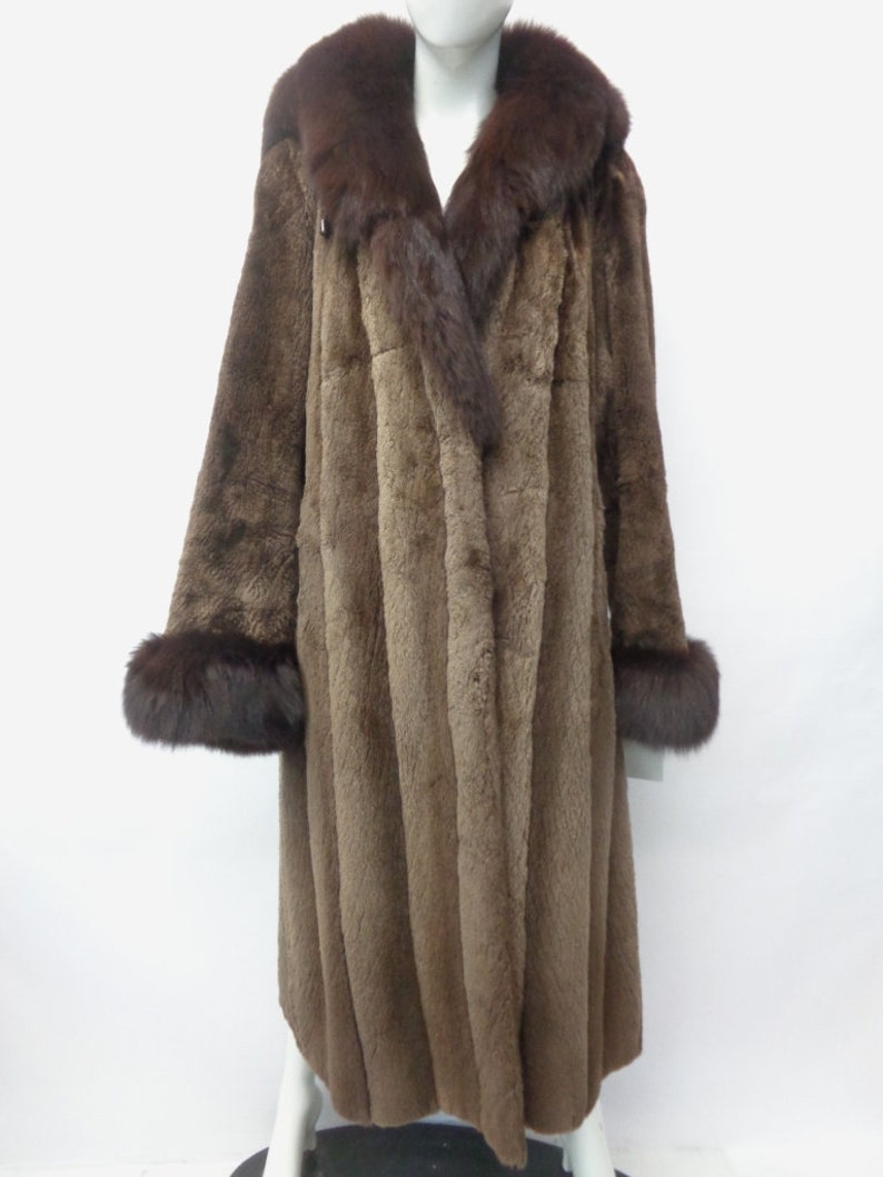 Excellent Sheared Beaver & Fox Fur Coat Jacket Women Woman - Etsy